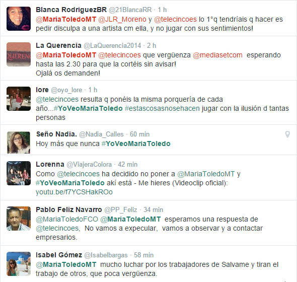 maria toledo telecinco gala nochebuena
